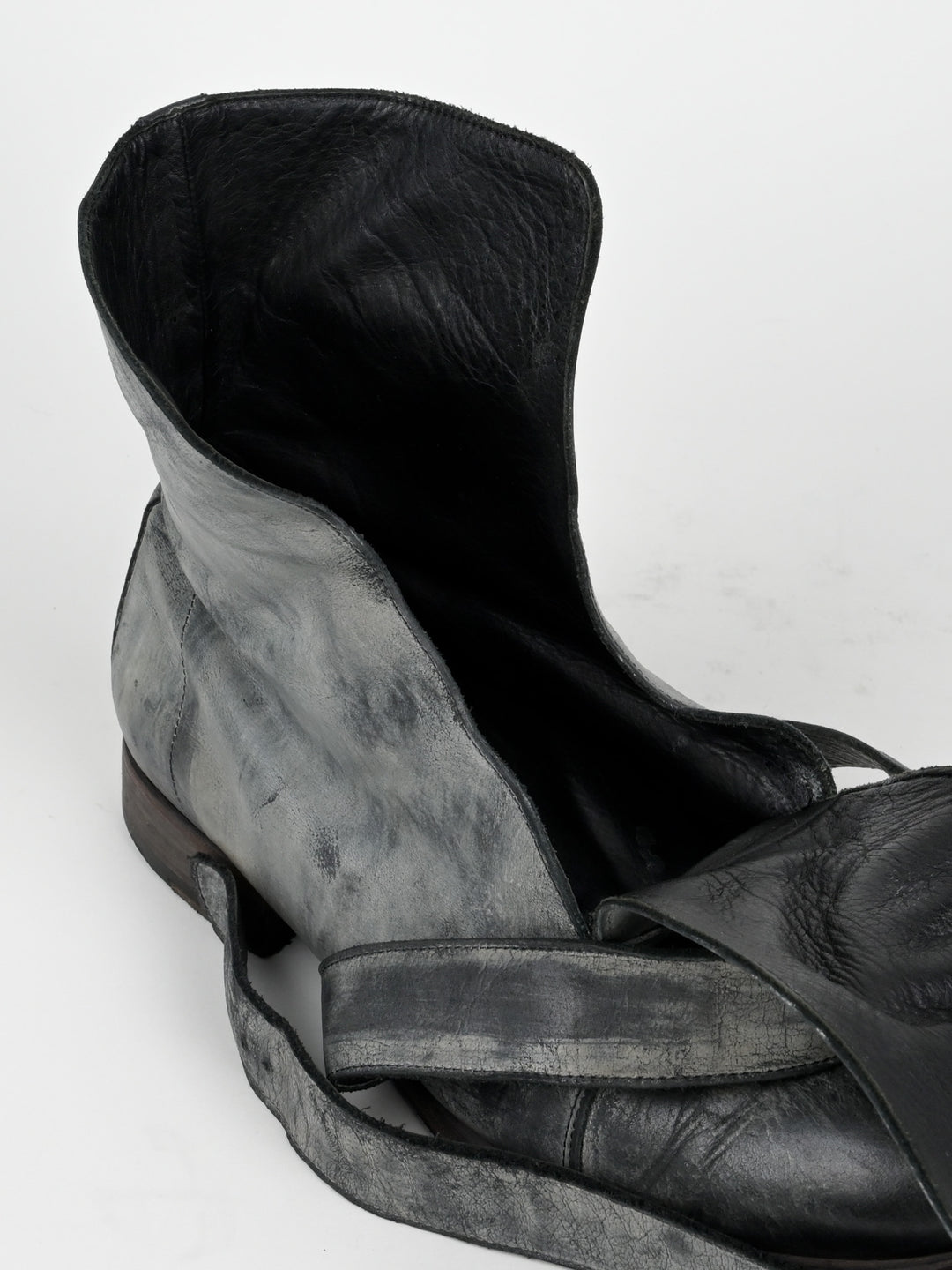 Buckle Leather Boots