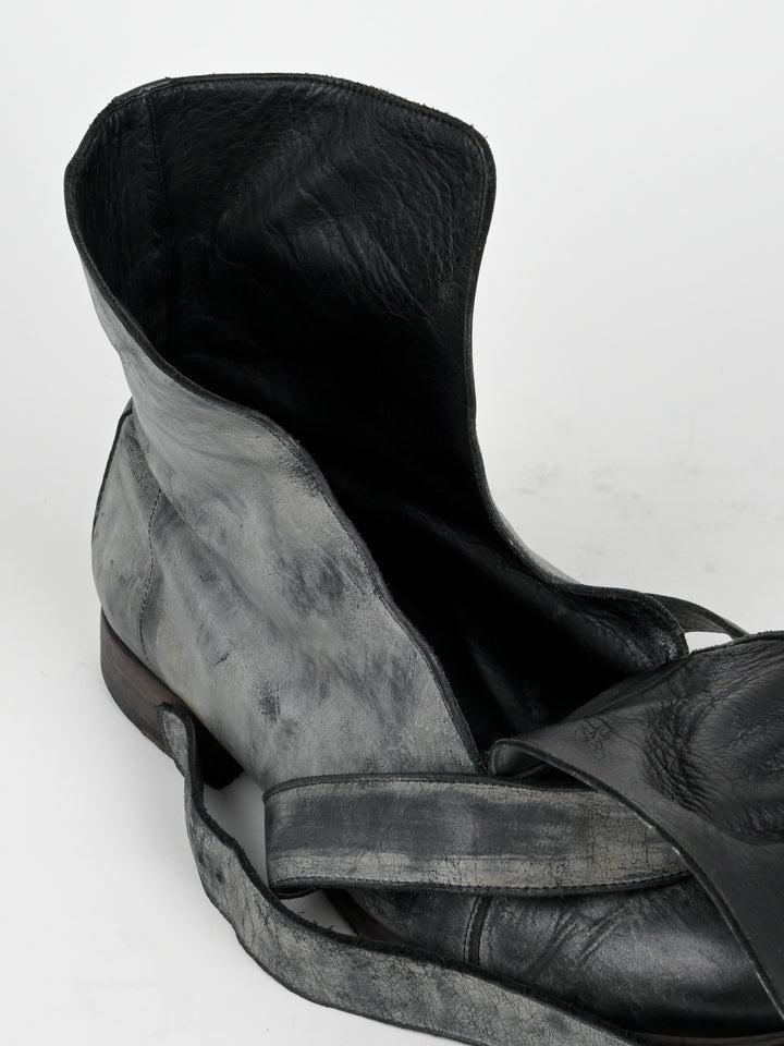 Buckle Leather Boots