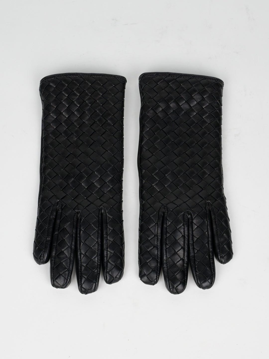 Intrecciato Leather Gloves