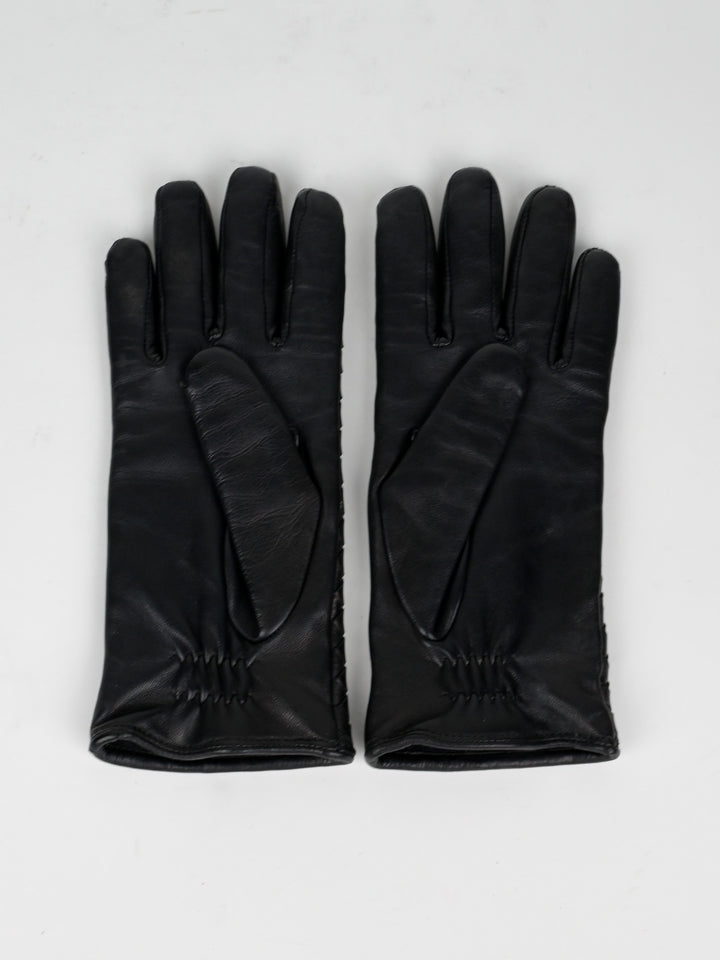 Intrecciato Leather Gloves
