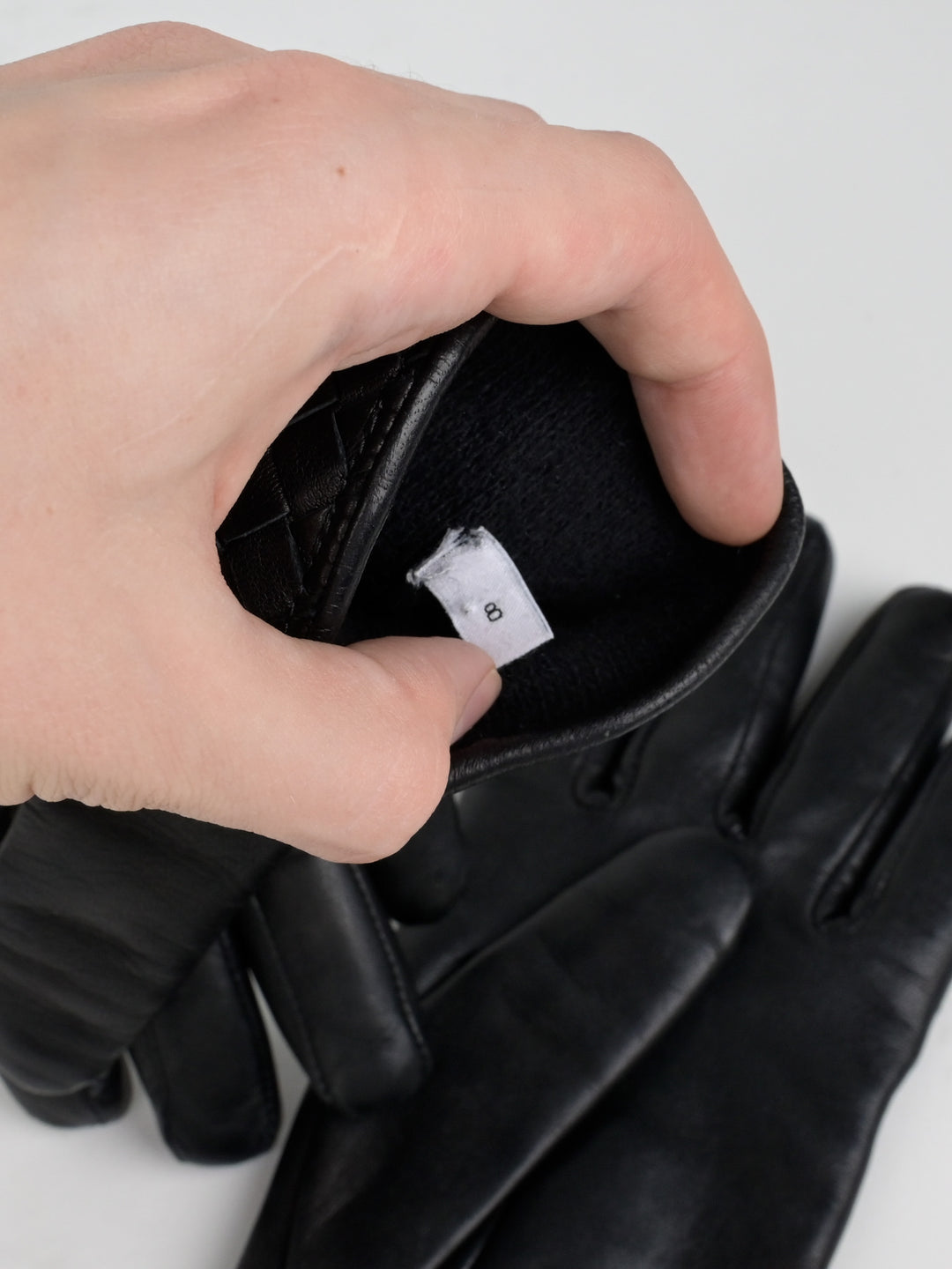 Intrecciato Leather Gloves