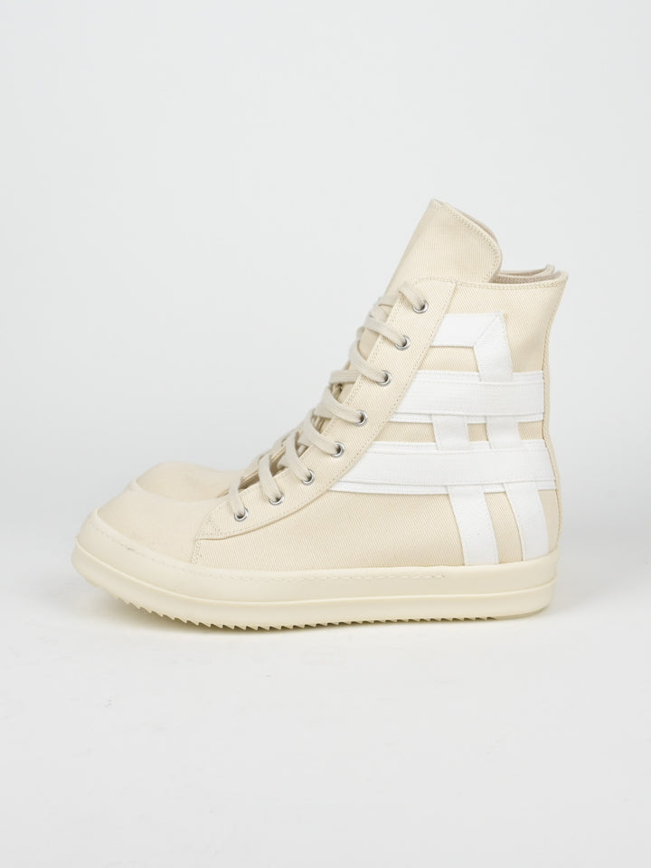 Denim Geometric Sneakers