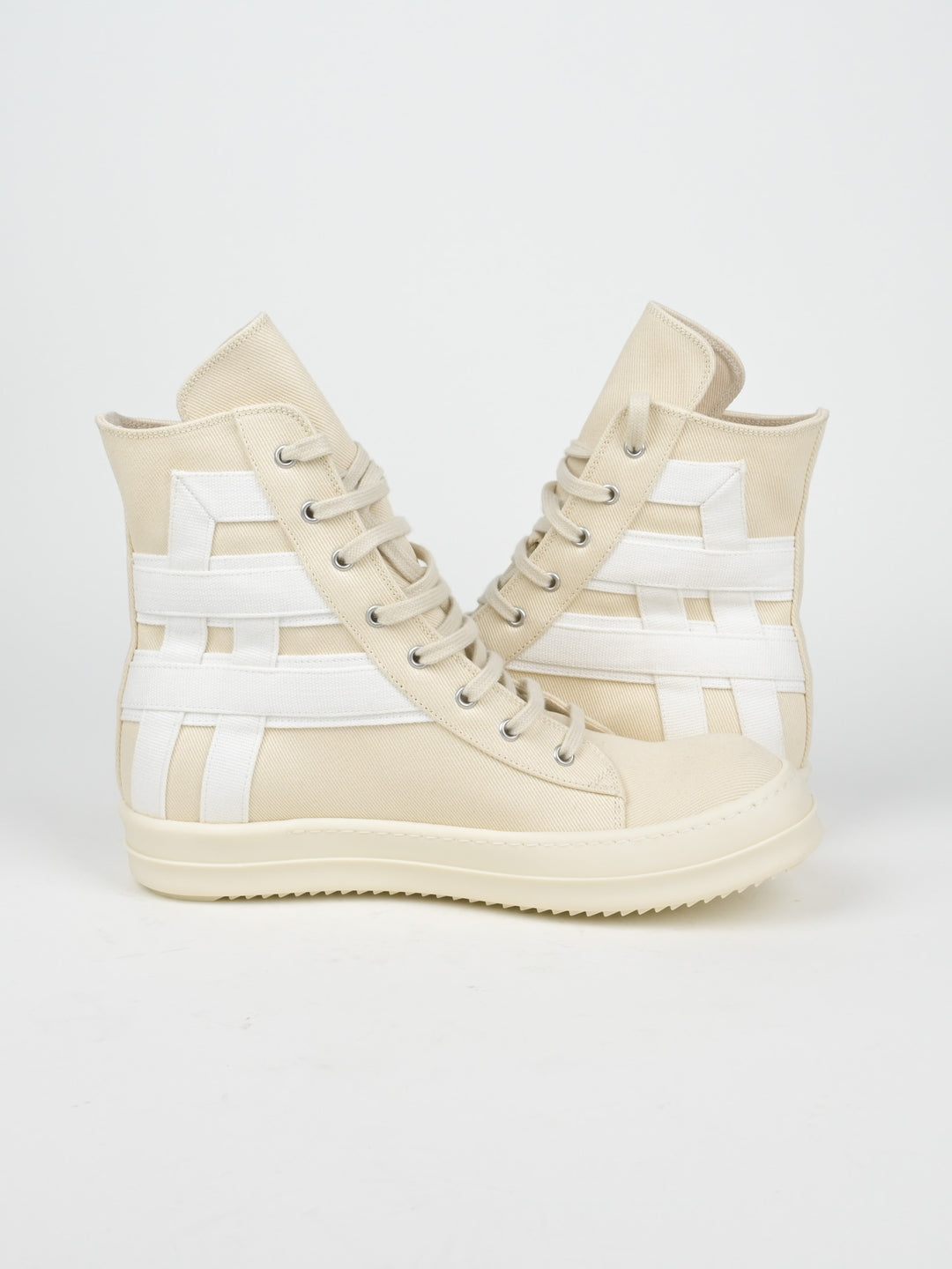 Denim Geometric Sneakers