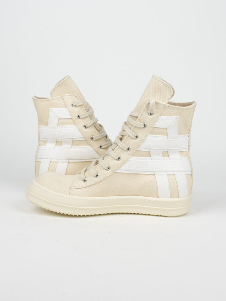 Denim Geometric Sneakers