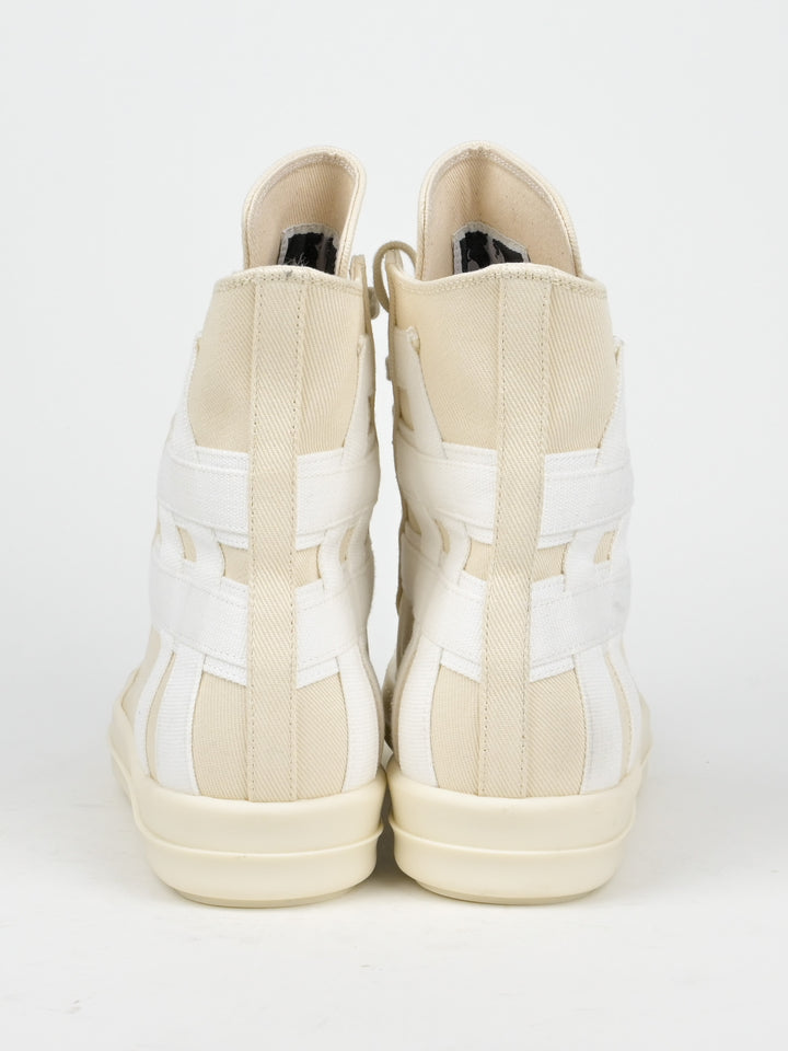 Denim Geometric Sneakers