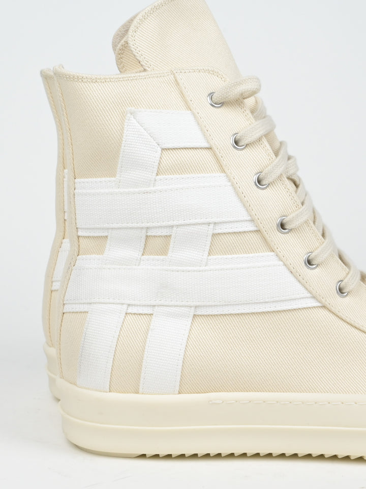 Denim Geometric Sneakers