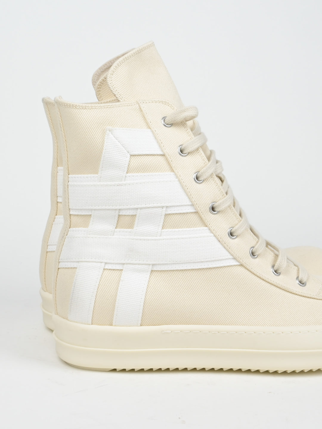 Denim Geometric Sneakers