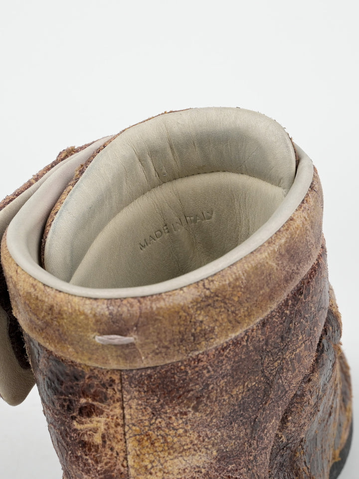 Cracked Leather Future High Top Sneakers