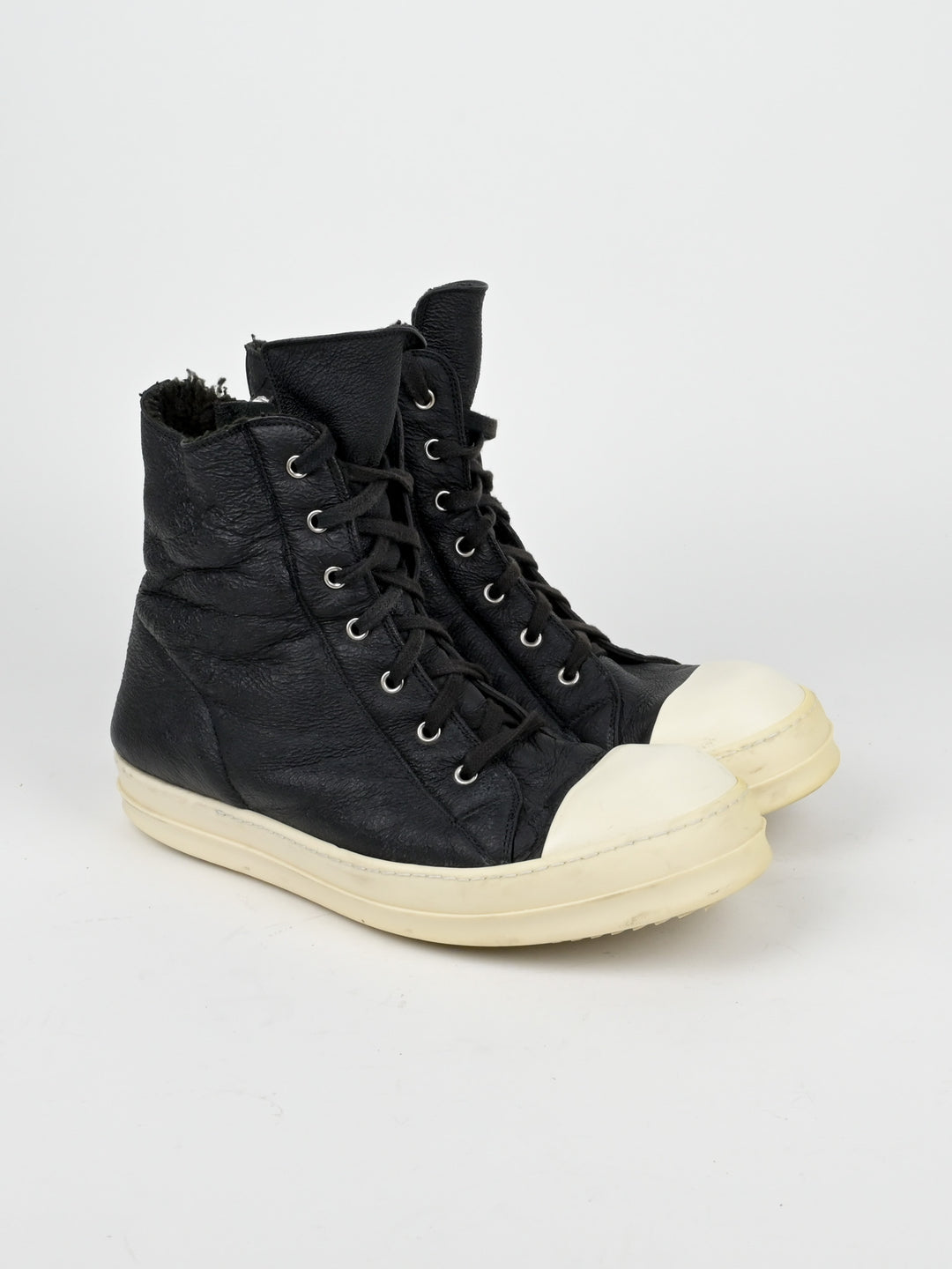 Shearling Leather Hi Top Ramones