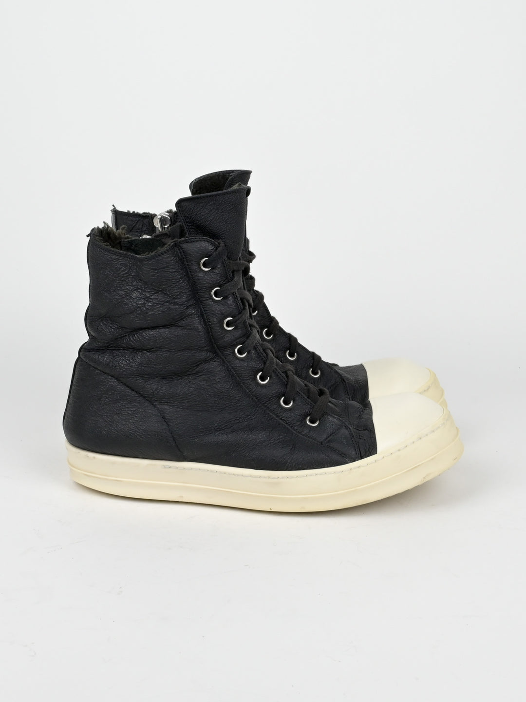 Shearling Leather Hi Top Ramones