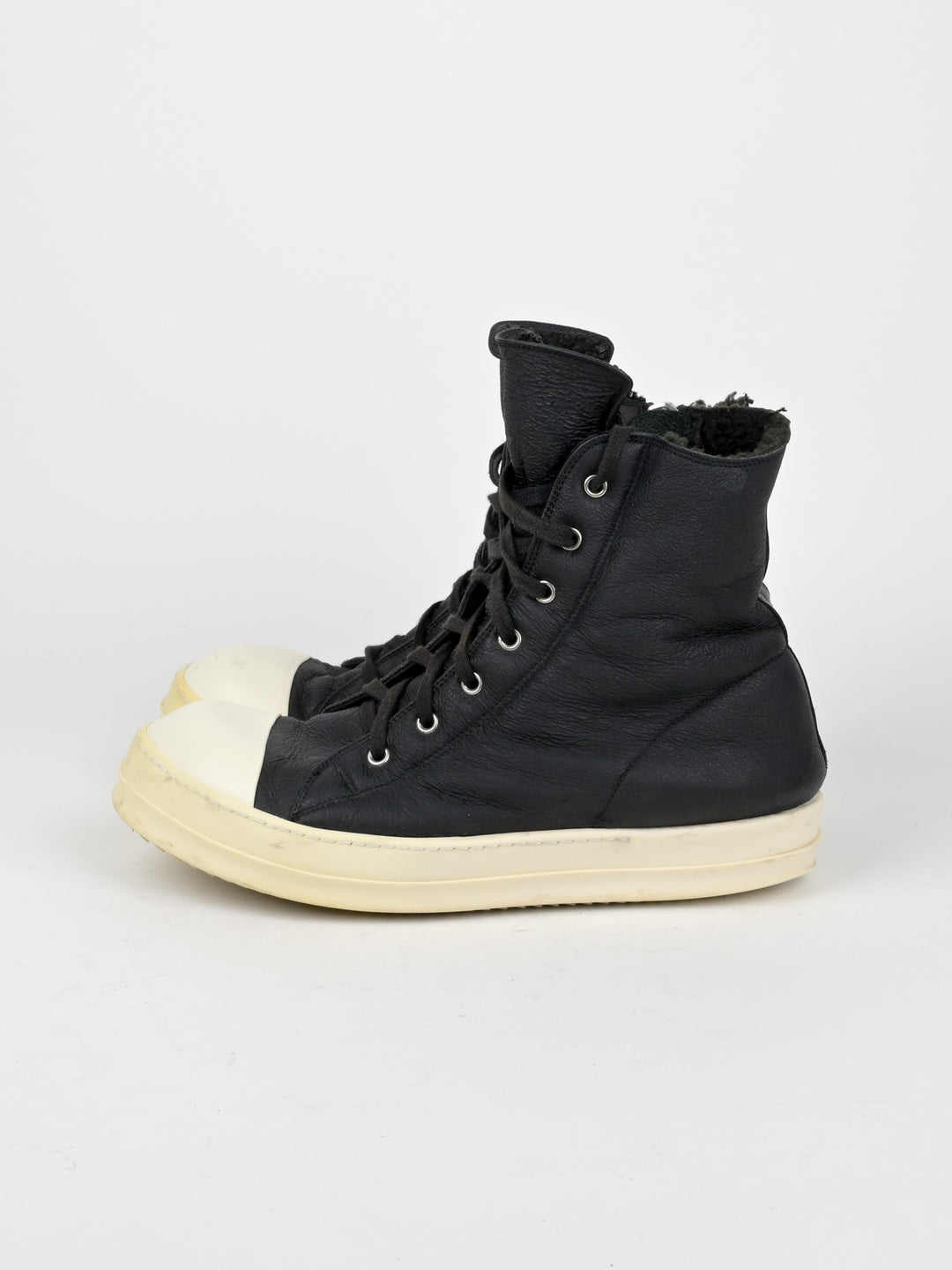 Shearling Leather Hi Top Ramones