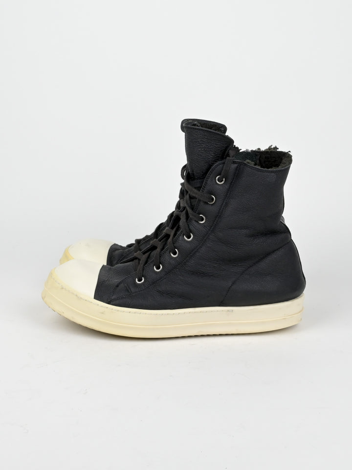 Shearling Leather Hi Top Ramones