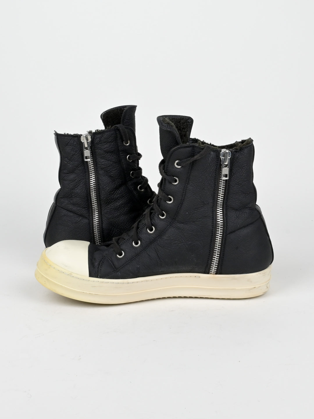 Shearling Leather Hi Top Ramones