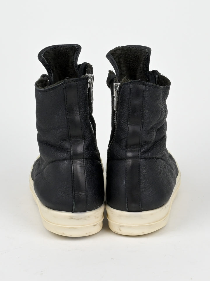 Shearling Leather Hi Top Ramones