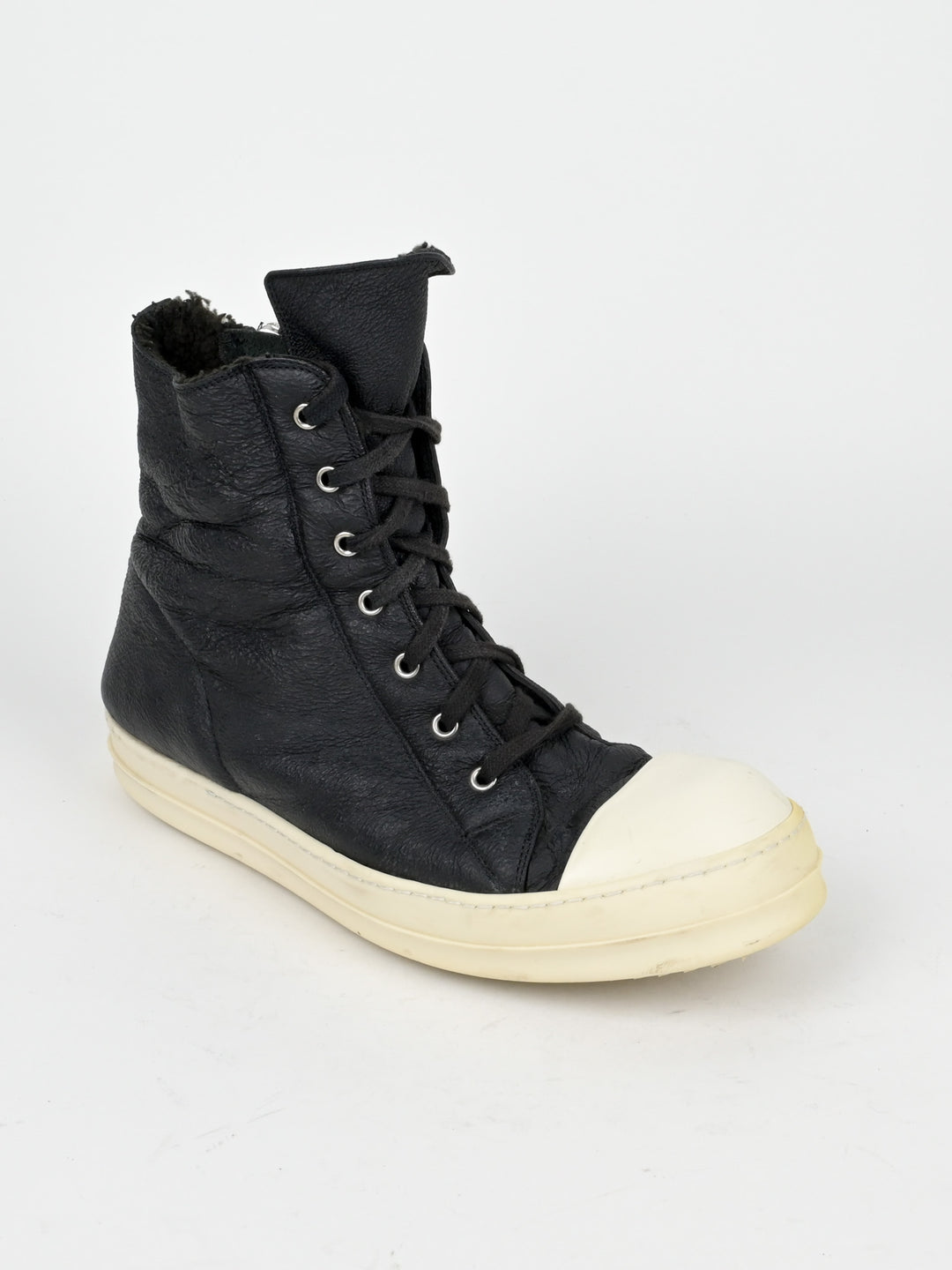 Shearling Leather Hi Top Ramones