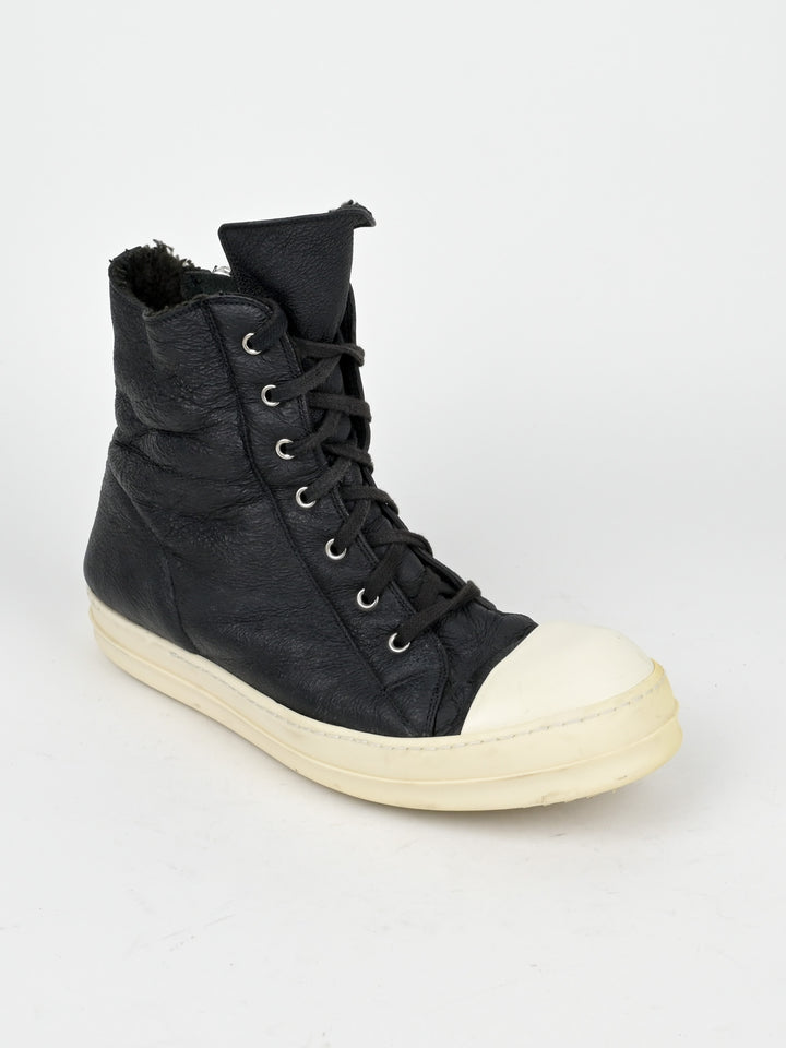 Shearling Leather Hi Top Ramones