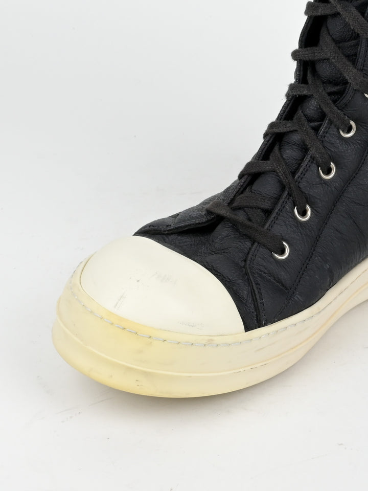 Shearling Leather Hi Top Ramones
