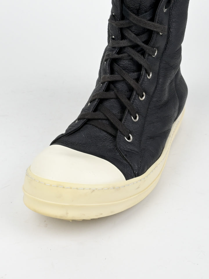 Shearling Leather Hi Top Ramones
