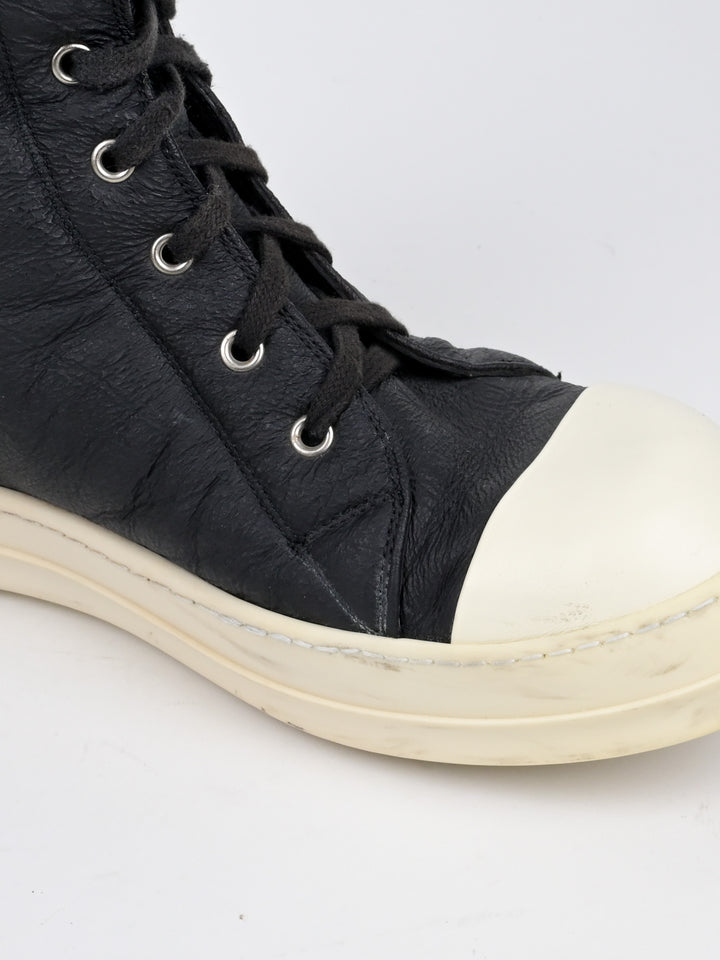 Shearling Leather Hi Top Ramones
