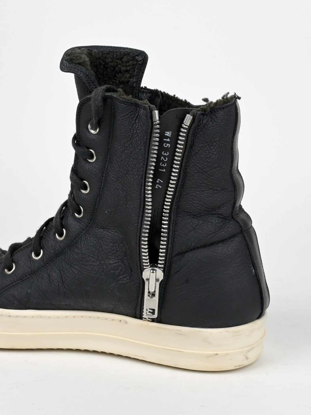 Shearling Leather Hi Top Ramones