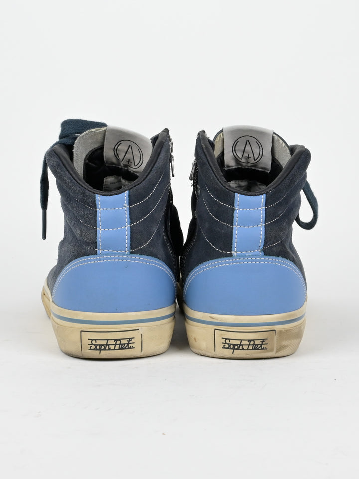 Blue High Top Sneakers