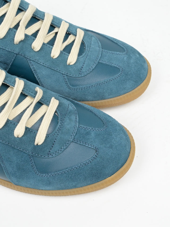 Teal Replica GAT Leather Sneakers