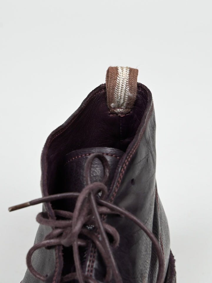 Dark Red Leather Boots
