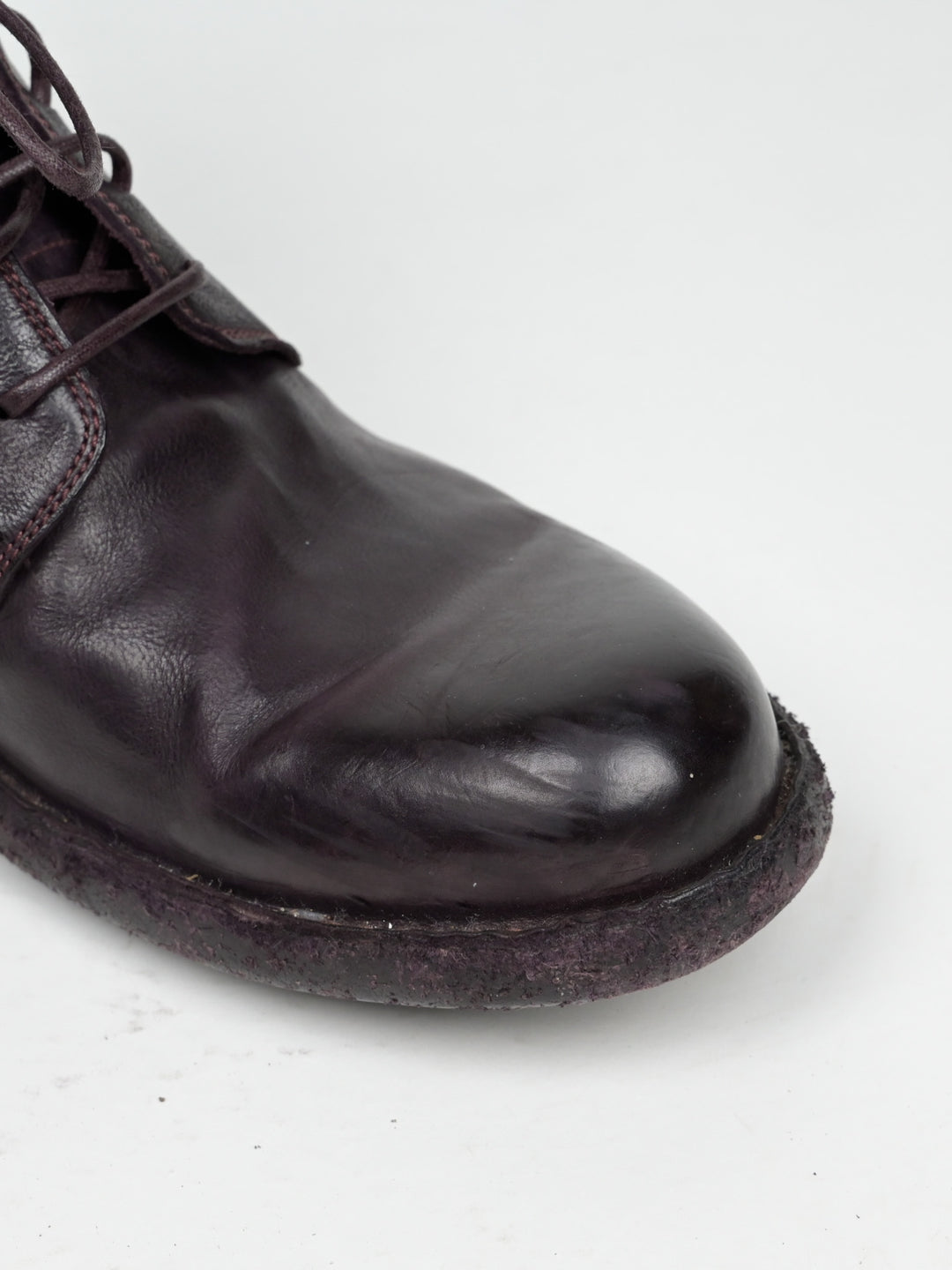 Dark Red Leather Boots