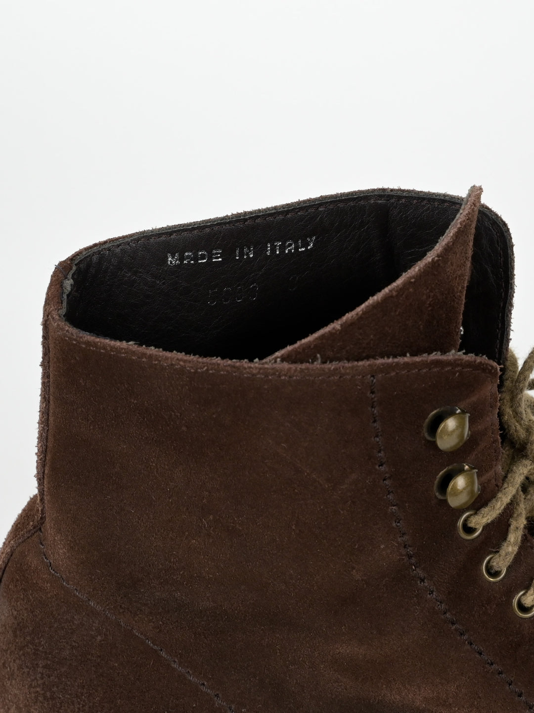5998 Suede Stacked Leather Boots