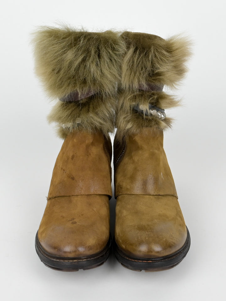 Chester Senape Jungle Fur Boots