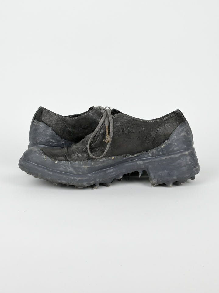 One Piece Kangaroo Leather Drip Derby