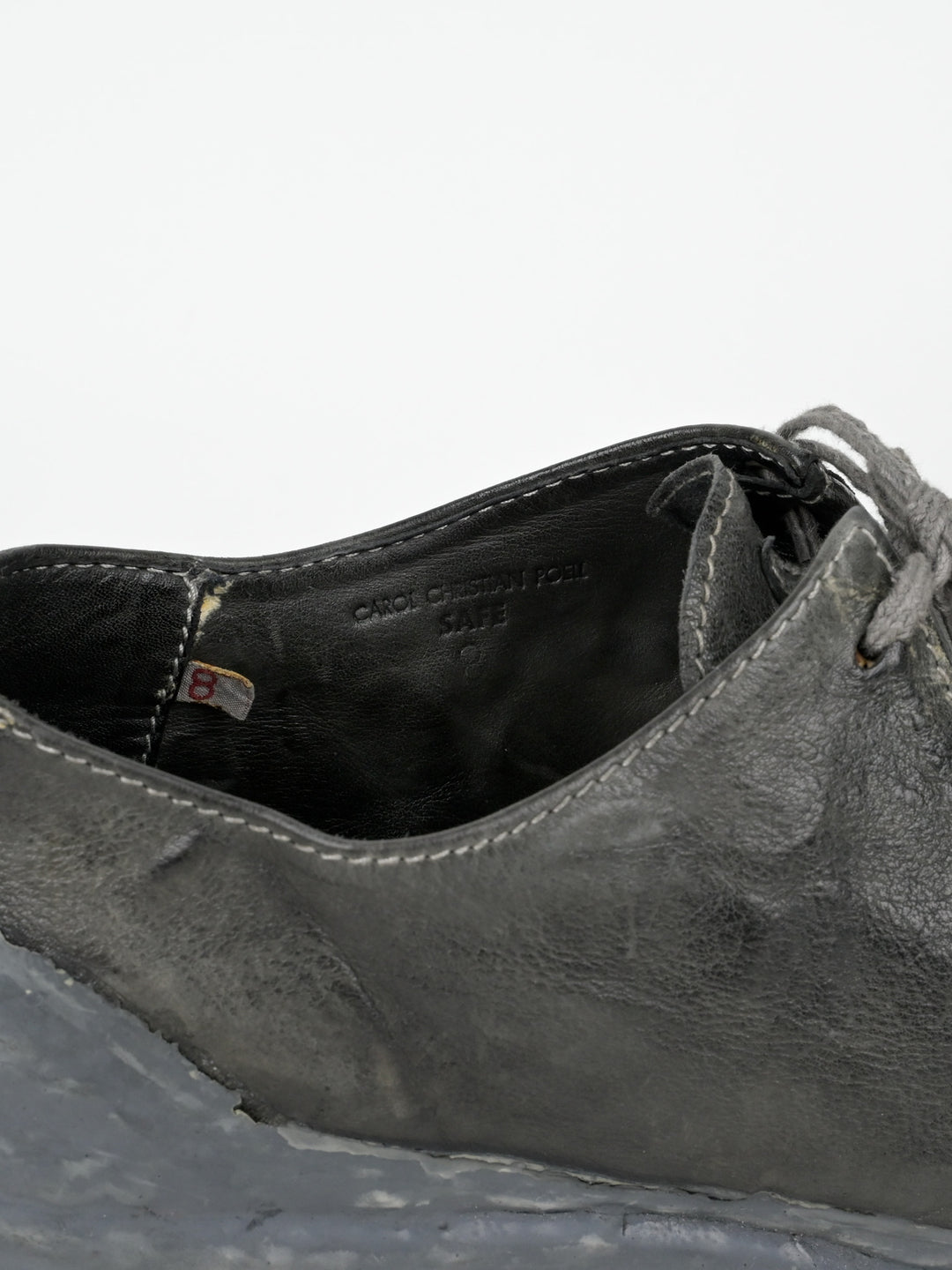 One Piece Kangaroo Leather Drip Derby