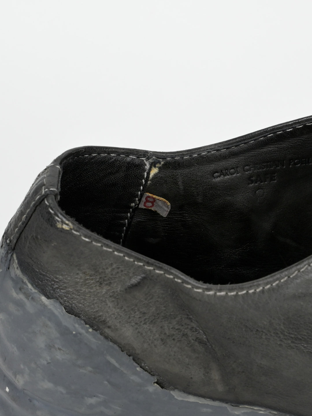 One Piece Kangaroo Leather Drip Derby