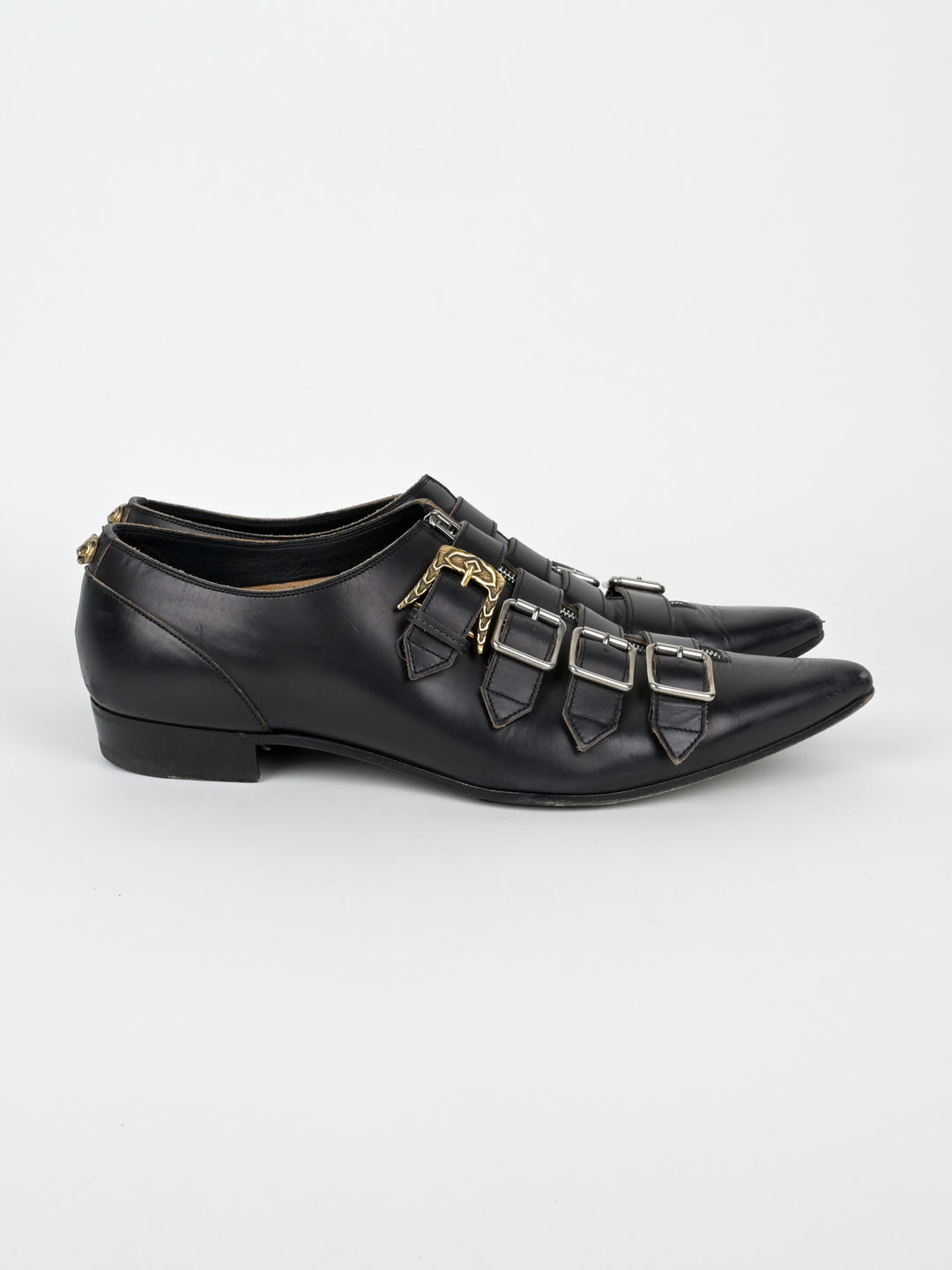 Quebec Leather Monk Strap Shoes