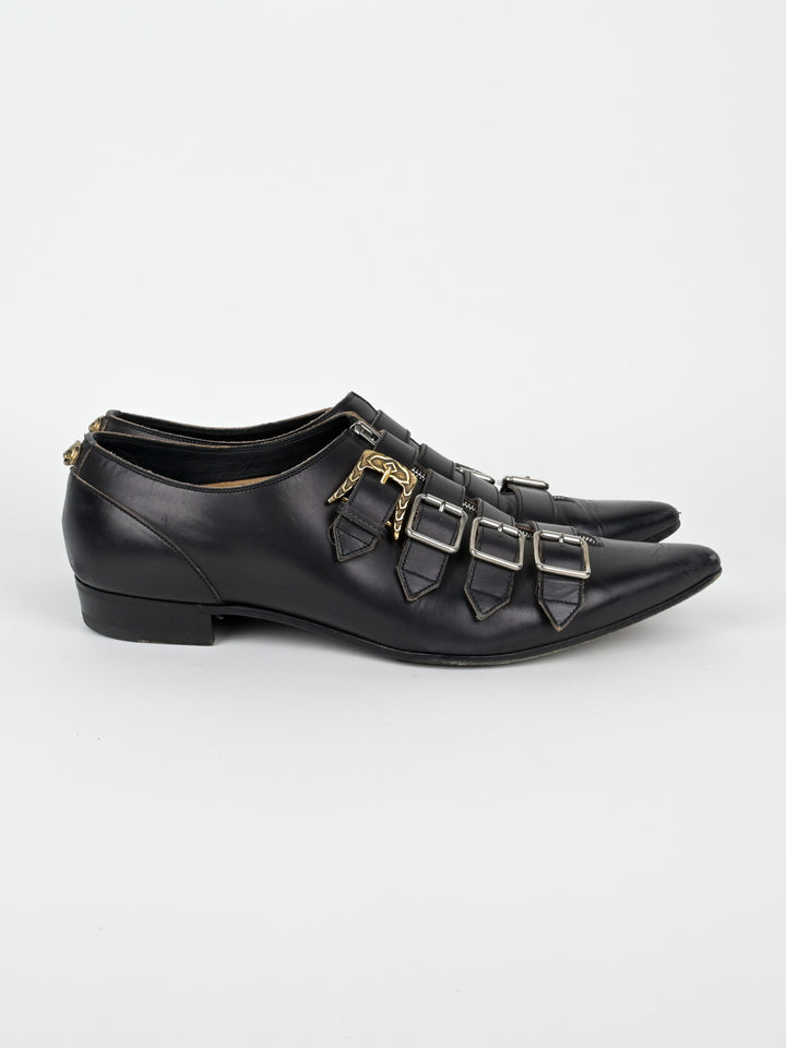 Quebec Leather Monk Strap Shoes