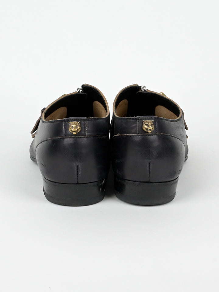 Quebec Leather Monk Strap Shoes