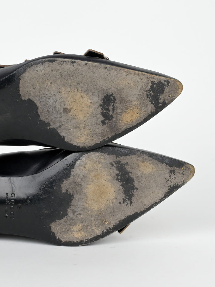 Quebec Leather Monk Strap Shoes
