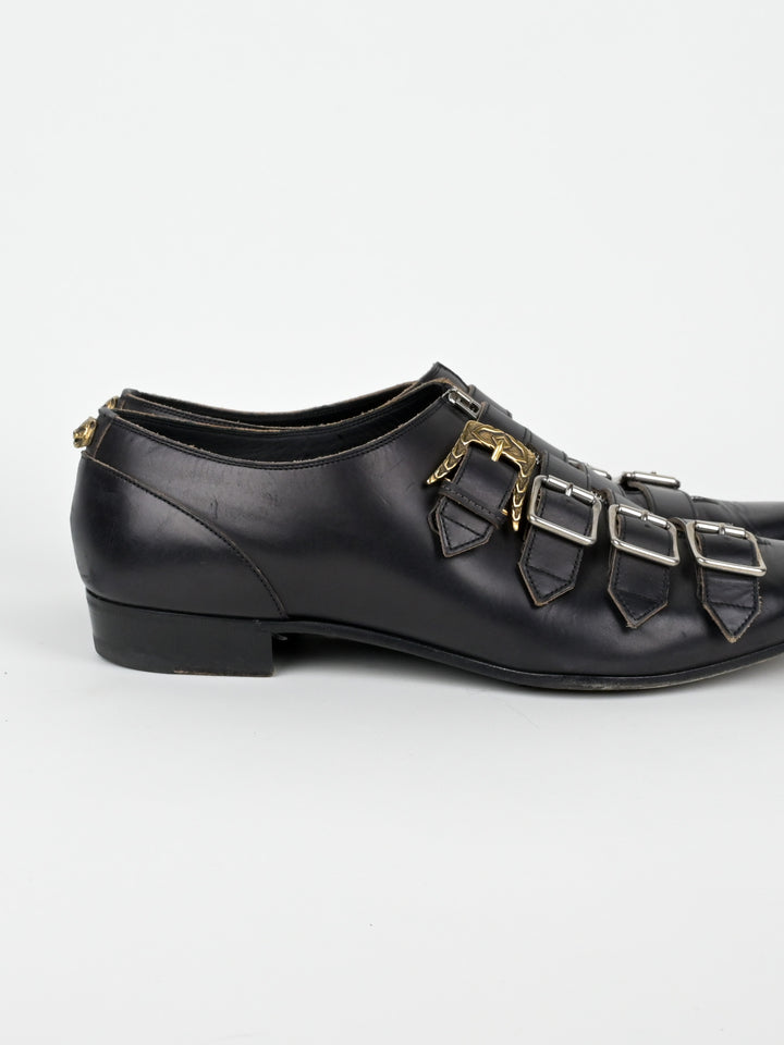Quebec Leather Monk Strap Shoes