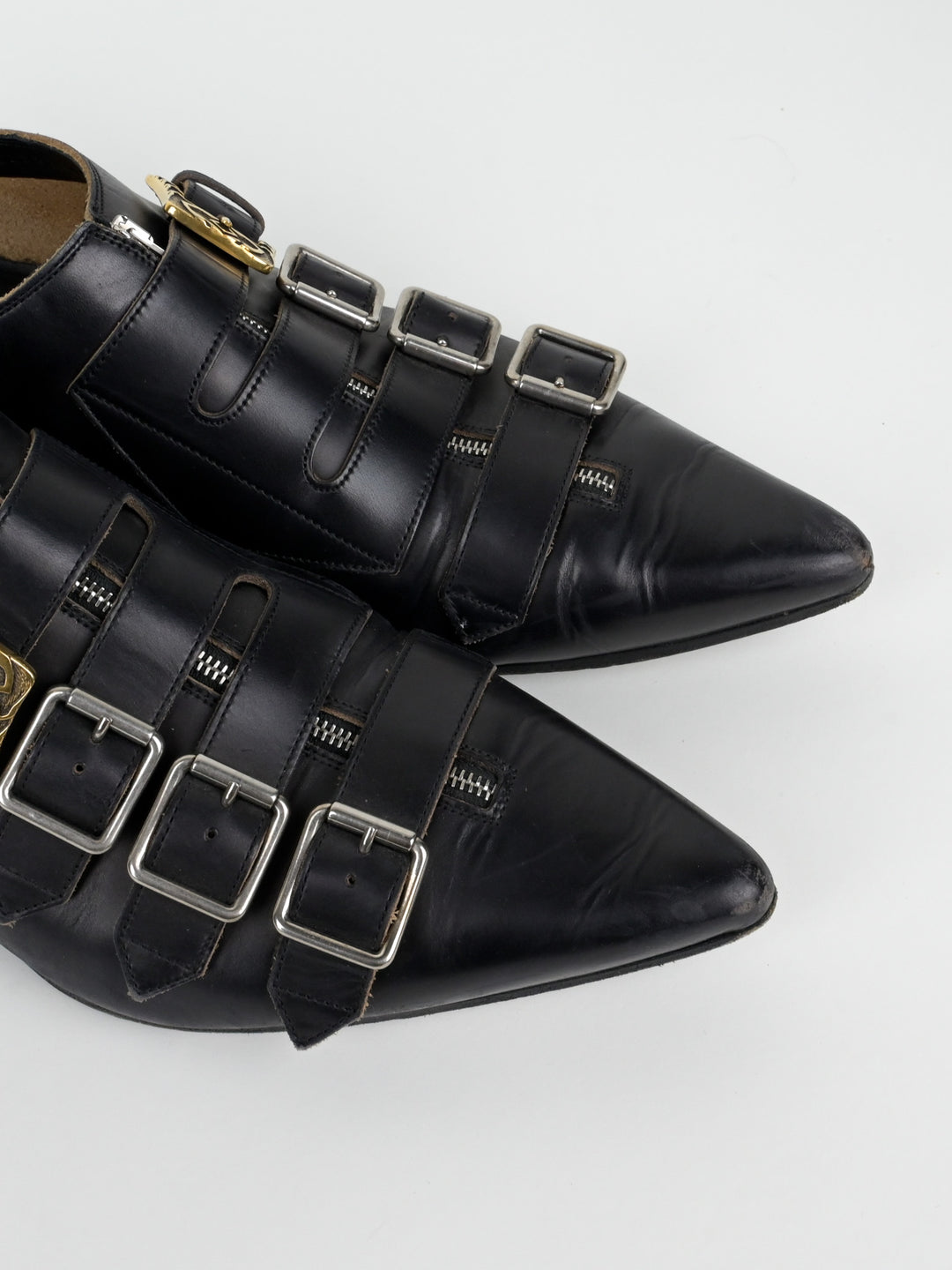 Quebec Leather Monk Strap Shoes