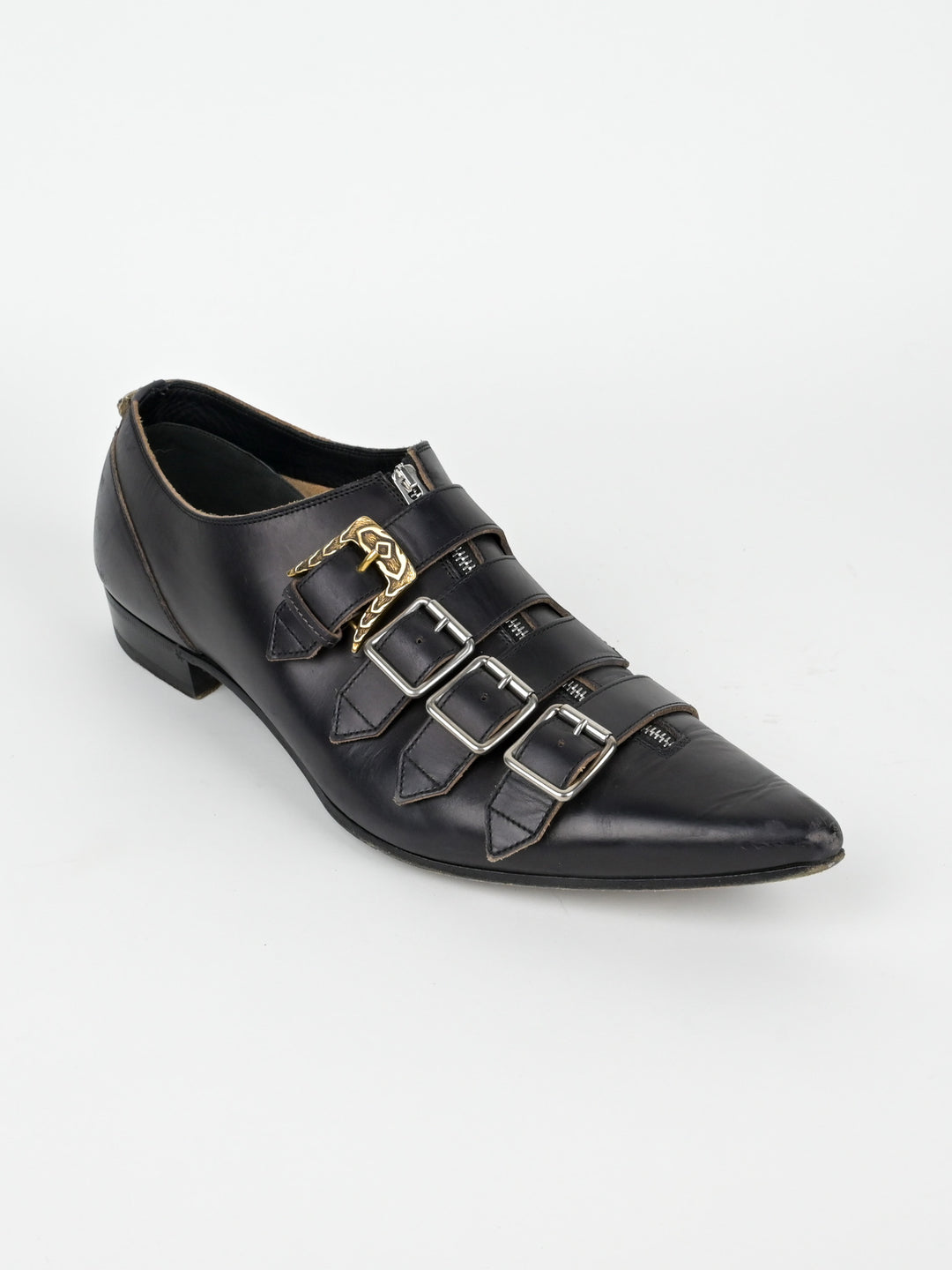 Quebec Leather Monk Strap Shoes