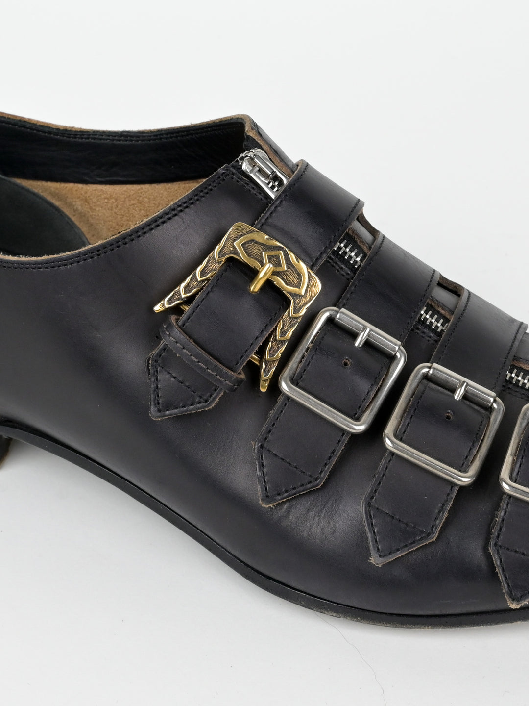 Quebec Leather Monk Strap Shoes