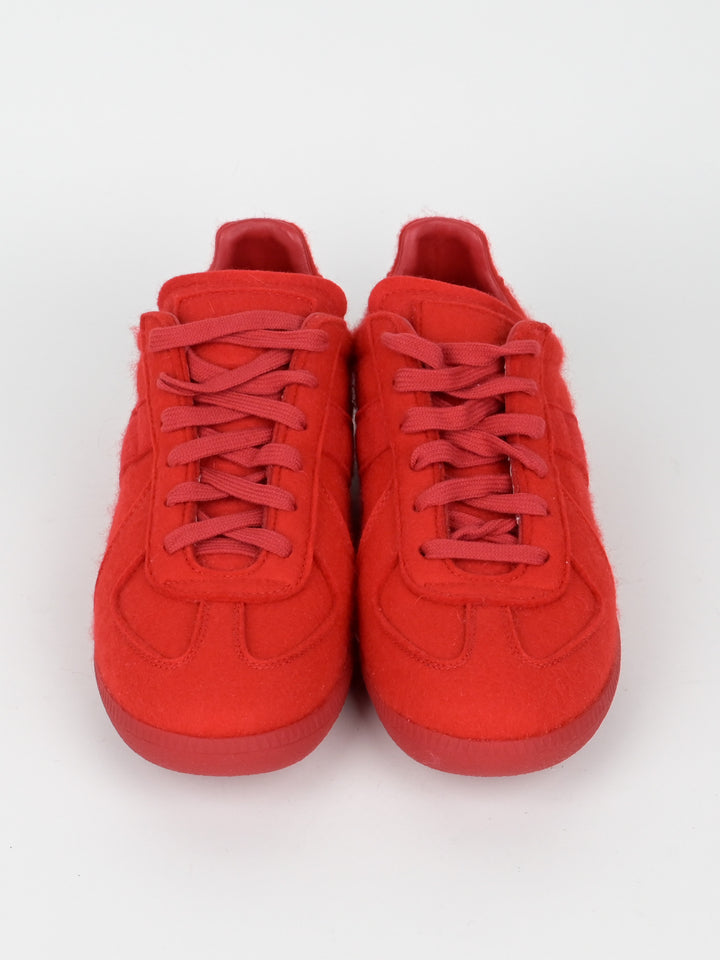 Red Replica GAT Leather Low Top Sneakers