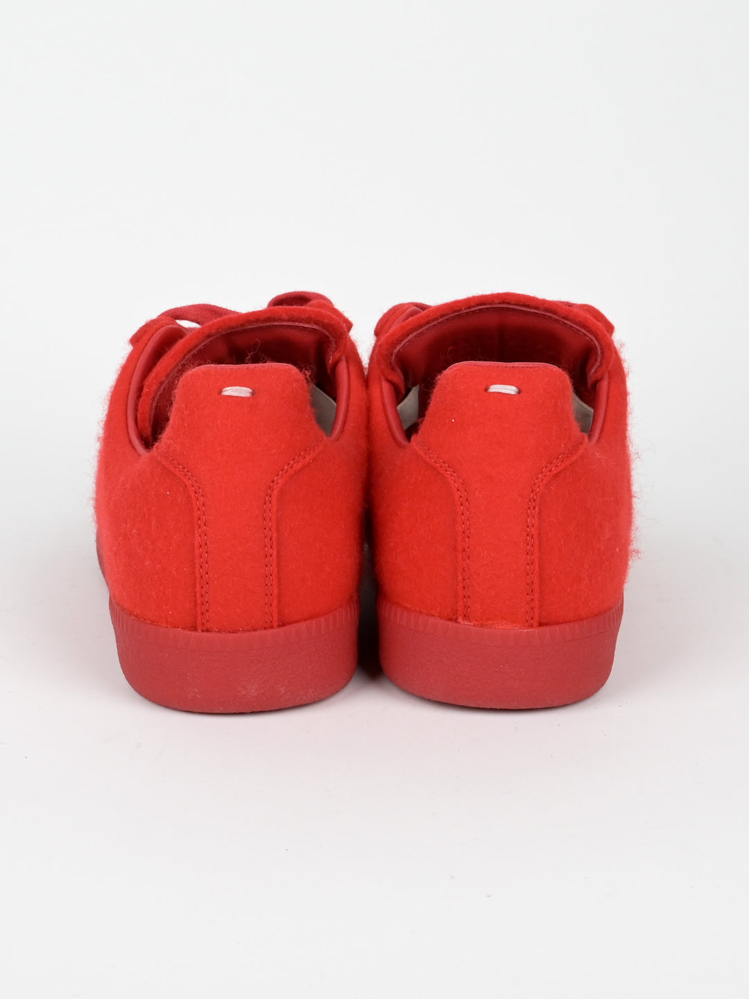 Red Replica GAT Leather Low Top Sneakers