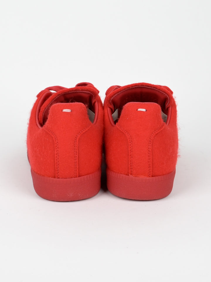 Red Replica GAT Leather Low Top Sneakers