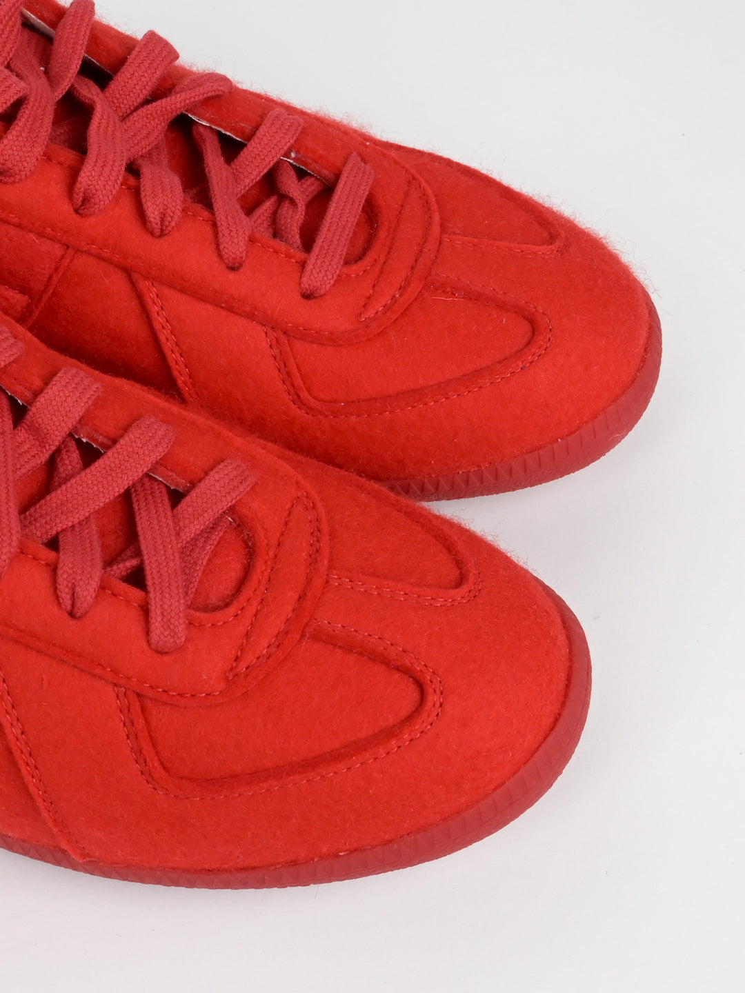 Red Replica GAT Leather Low Top Sneakers