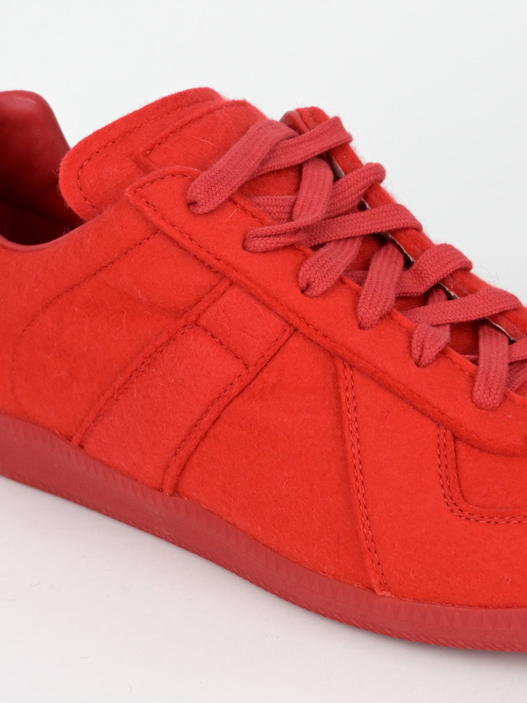 Red Replica GAT Leather Low Top Sneakers