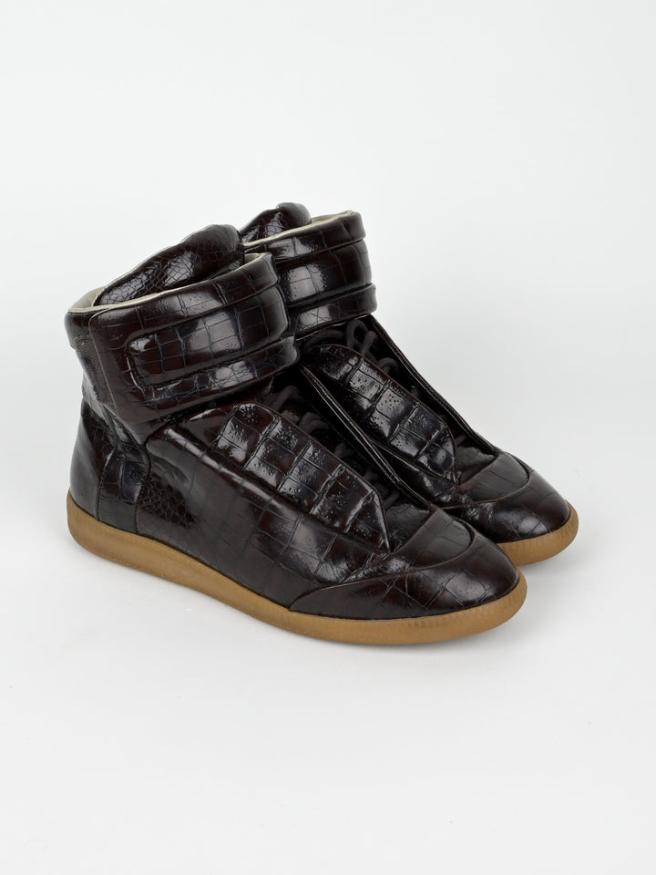 Stamped Croc Leather Future High Top