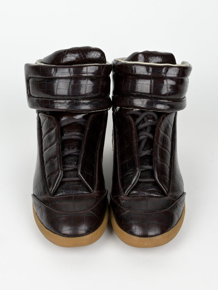 Stamped Croc Leather Future High Top