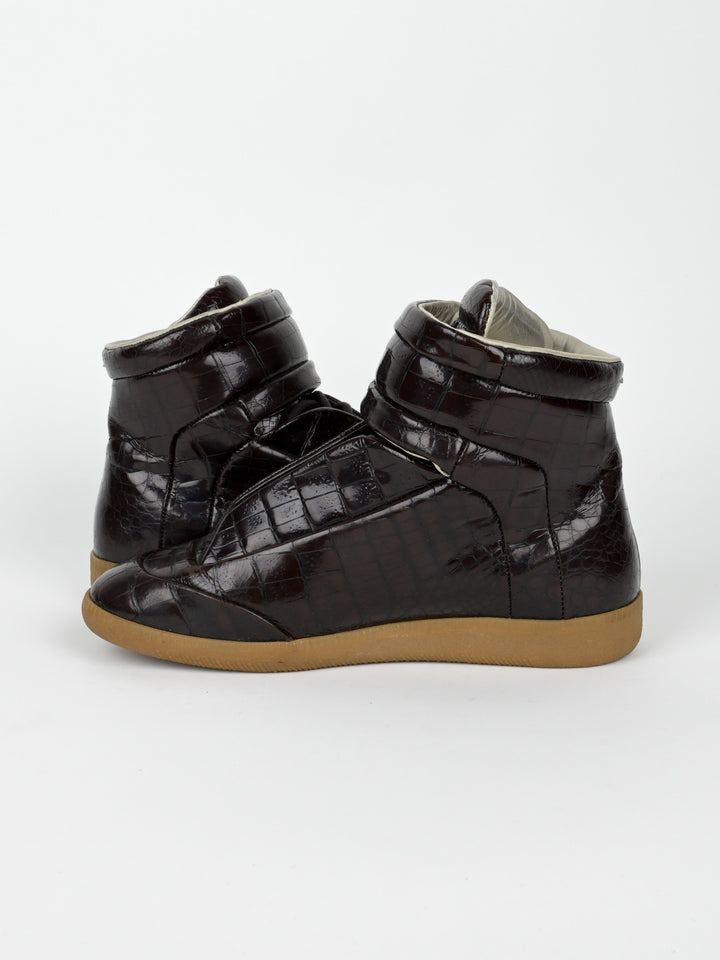 Stamped Croc Leather Future High Top