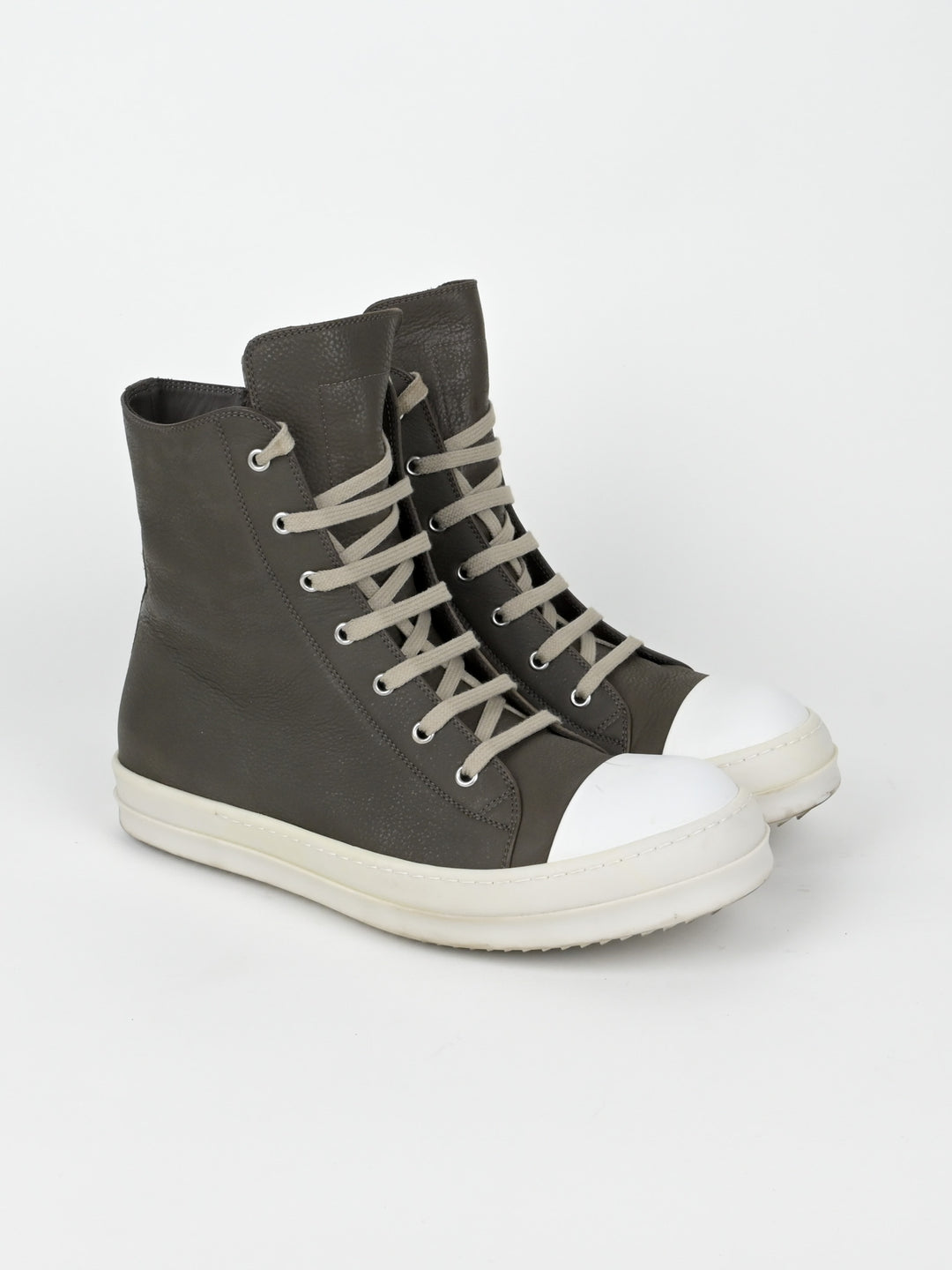 Dark Dust Leather High Top Ramones